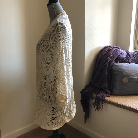 Windsor boho beige knit cardigan. - Picture 5 of 8